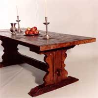 Elm Trestle Table